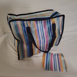 2 PC Nylon Tote with makeup bag